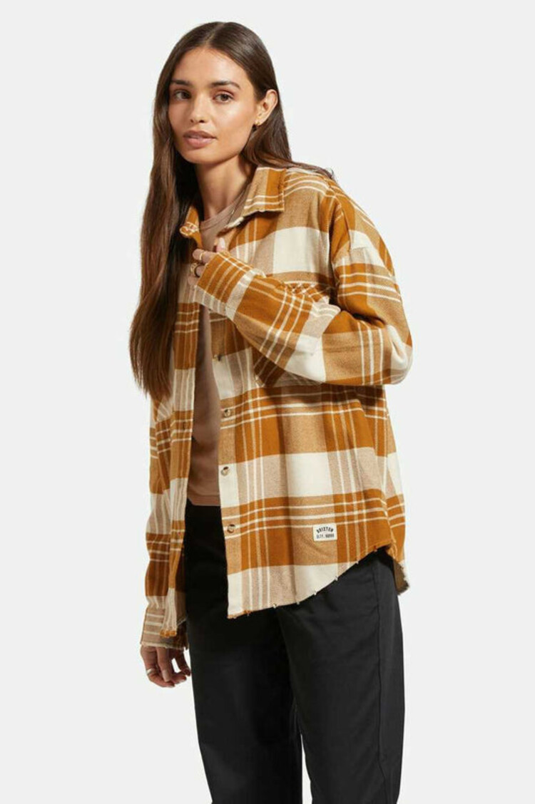 Brixton Brixton Bowery W Classic Flannel | Washed Copper/Whitecap