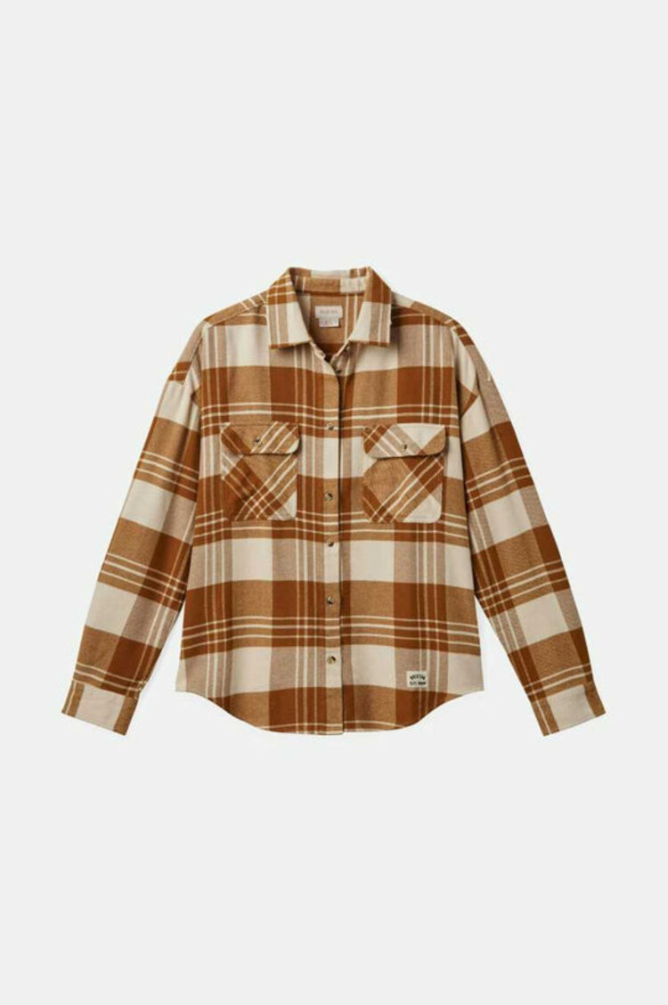 Brixton Brixton Bowery W Classic Flannel | Washed Copper/Whitecap