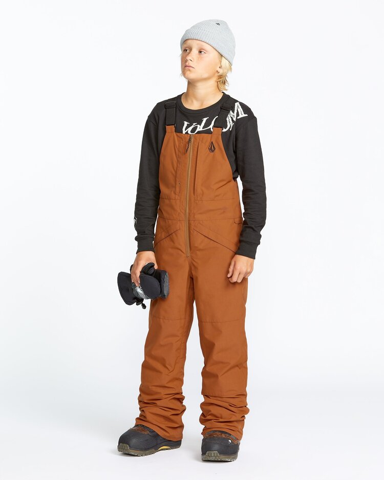 Volcom Kids' Barkley Insulated Bib Overall | Caramel