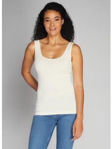 C'est Moi Bamboo Short Tank | Ivory | One Size