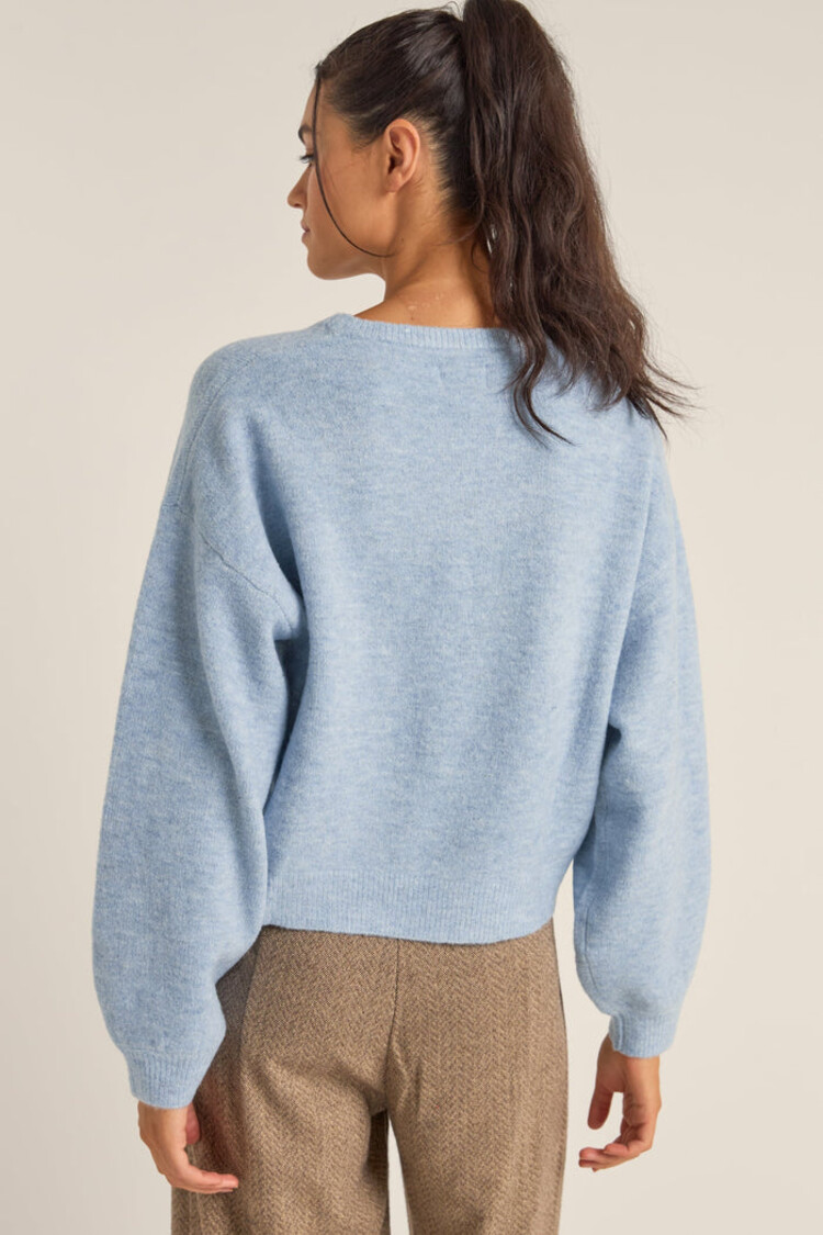Rhythm Rhythm Powder Knit Jumper | Powdered Blue