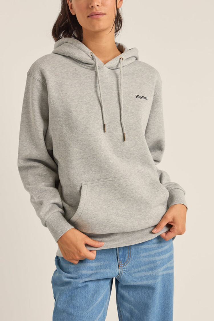 Rhythm Rhythm Logo Boyfriend Fleece Hood | Grey Heather