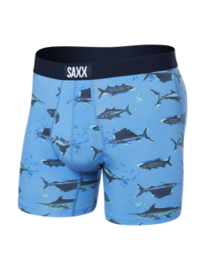 Saxx Saxx Ultra Super Soft Boxer Brief | Fish OnSail Blue