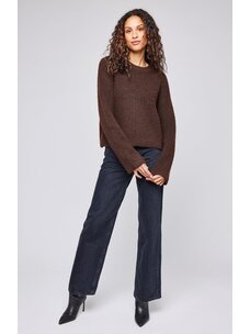 Gentle Fawn Gentle Fawn Taylyn Crewneck Pullover | Heather Espresso