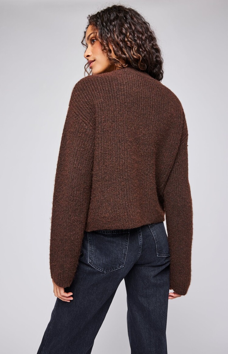 Gentle Fawn Gentle Fawn Taylyn Crewneck Pullover | Heather Espresso