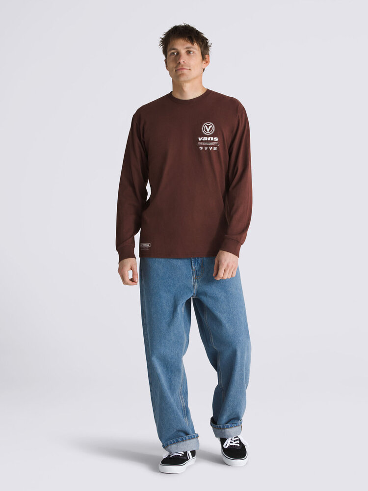 Vans Vans Mens Long Sleeve TShirt Spanning 66 | Bitter Chocolate