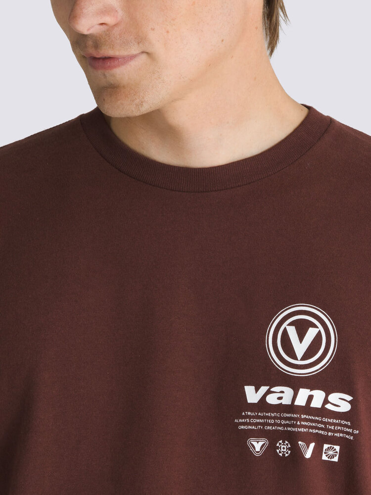 Vans Vans Mens Long Sleeve TShirt Spanning 66 | Bitter Chocolate