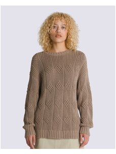 Vans Vans Suzie Cable Crew Sweater | Desert Taupe Brown
