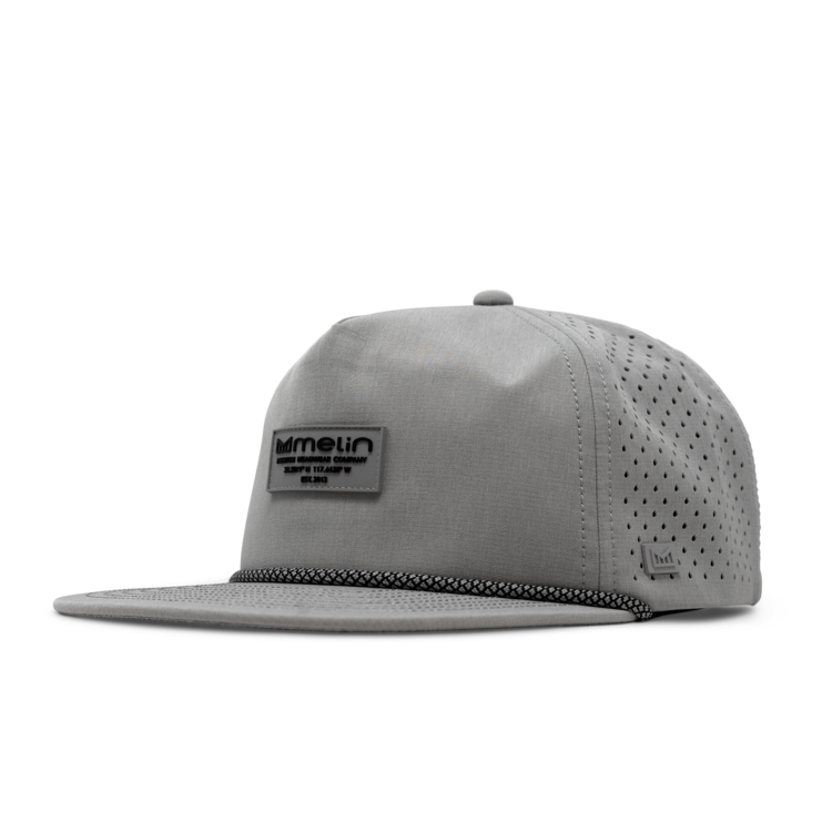 Melin Hydro Coronado Brick Snapback Hat | Heather Grey