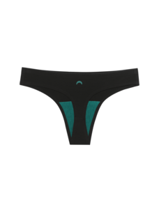 Huha Seamless Low-Mid Rise Thong | Black