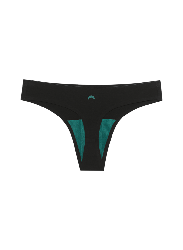 Huha Huha Seamless Low-Mid Rise Thong | Black