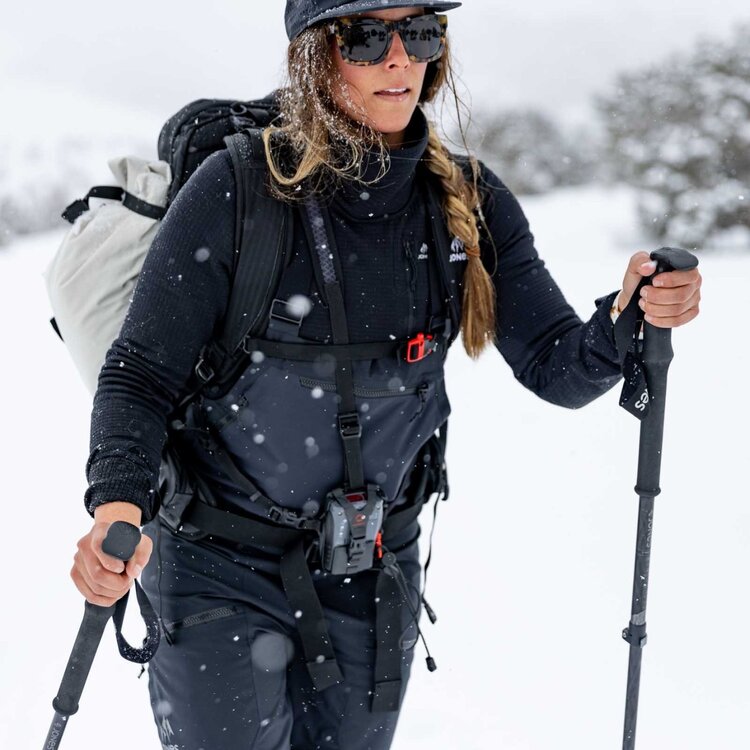 Jones Jones Flagship Recycled Grid Fleece Pullover | Stealth Black