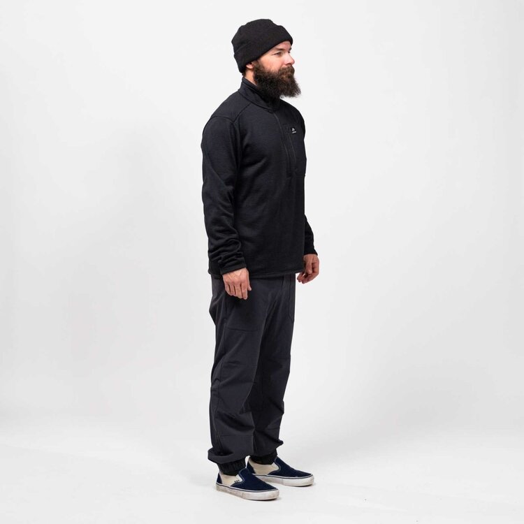 Jones Jones Flagship Recycled Grid Fleece | Stealth Black