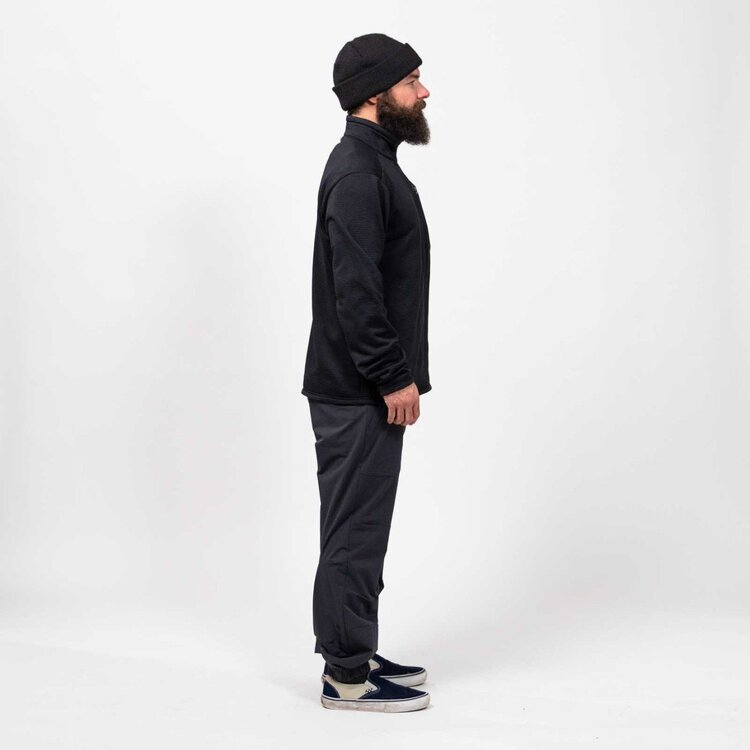 Jones Jones Flagship Recycled Grid Fleece | Stealth Black