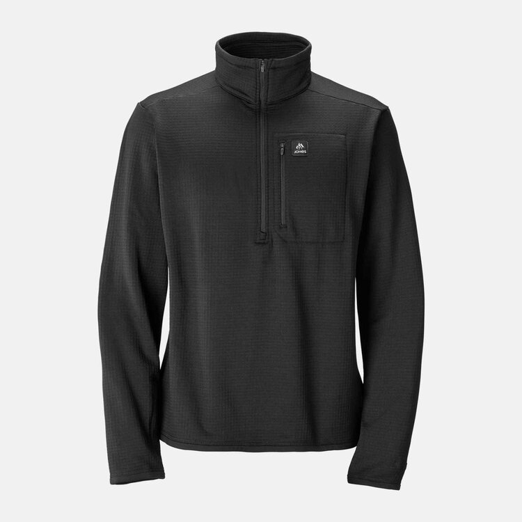 Jones Jones Flagship Recycled Grid Fleece | Stealth Black