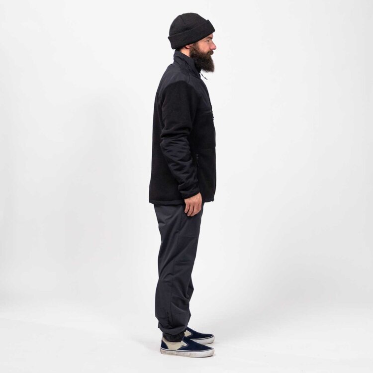 Jones Men's Base Camp Recycled Fleece Jacket | Stealth Black
