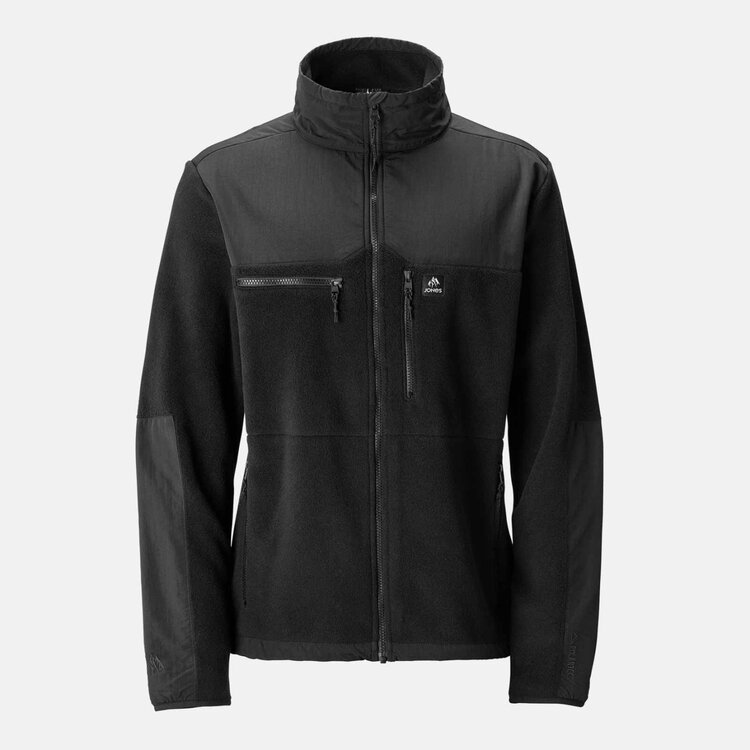 Jones Men's Base Camp Recycled Fleece Jacket | Stealth Black