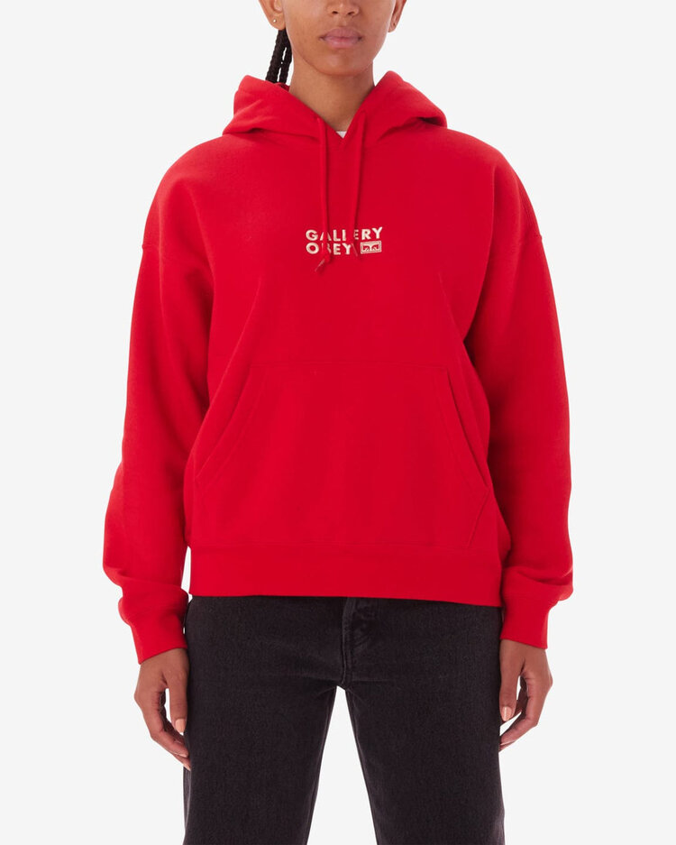 Obey Obey Gallery Hood Fleece | Red