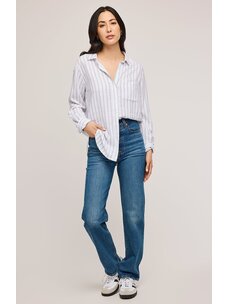 Gentle Fawn Gentle Fawn Dominique Button Down Shirt | White Stripe
