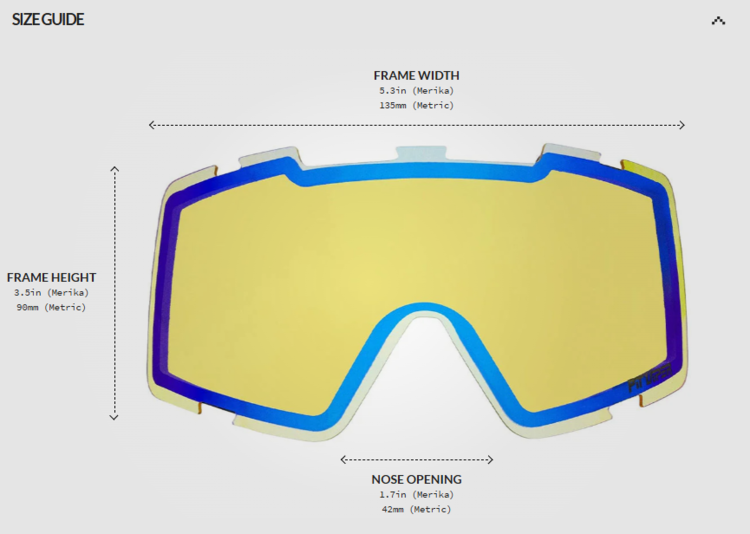 Pit Viper French Fry Goggle Lens Small | Yellow Snow
