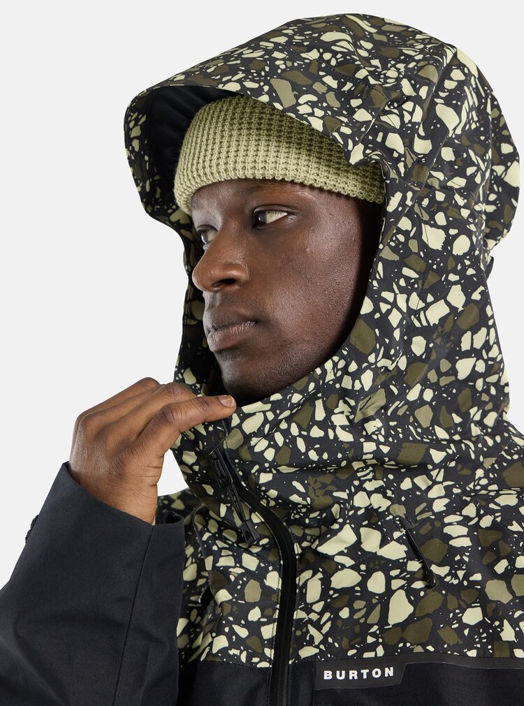 Burton Burton Mens Pillowline GORETEX 2L Anorak Jacket | Sediment  True Black