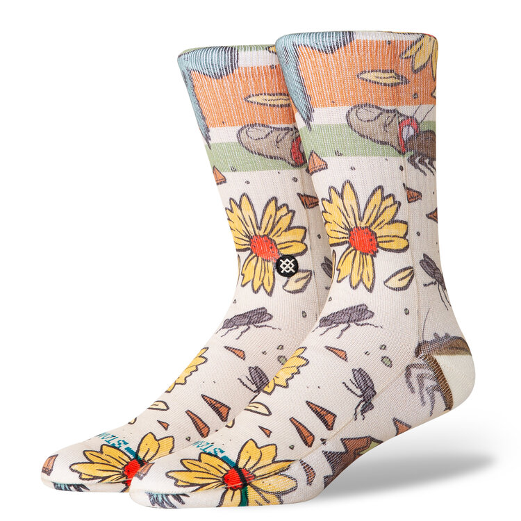 Stance Todd Francis X Stance Trashed Poly Crew Socks | Off-White