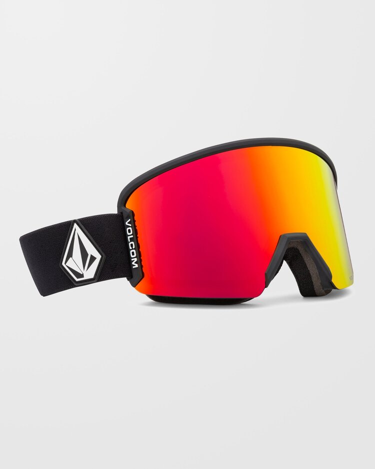 Volcom Volcom Garden 2 | Matte BlackRed Chrome  Yellow Bonus Lens