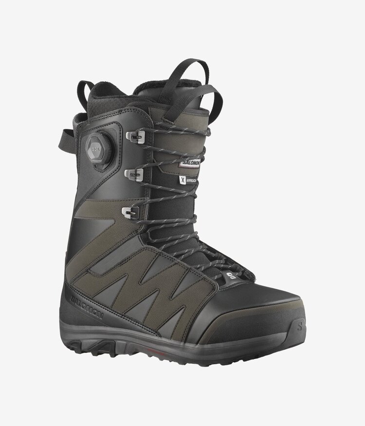 Salomon Men's X Approach Lace SJ BOA Snowboard Boots | Black