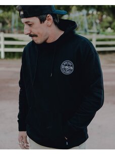 Dixxon Dixxon White Corpo Lightweight Hoodie | Black