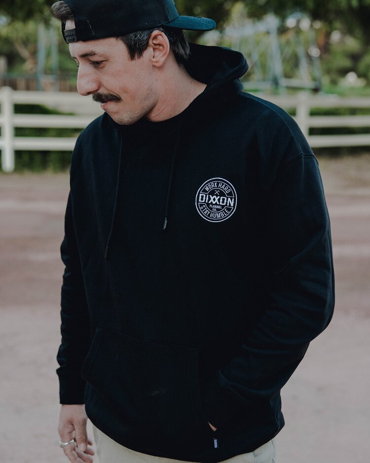 Dixxon White Corpo Lightweight Hoodie | Black