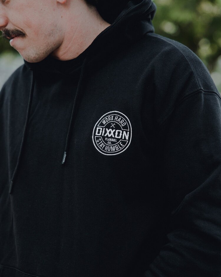 Dixxon White Corpo Lightweight Hoodie | Black