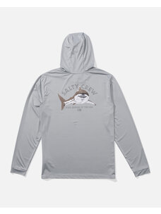 Salty Crew Salty Crew Lurking Hooded Sunshirt | Silver