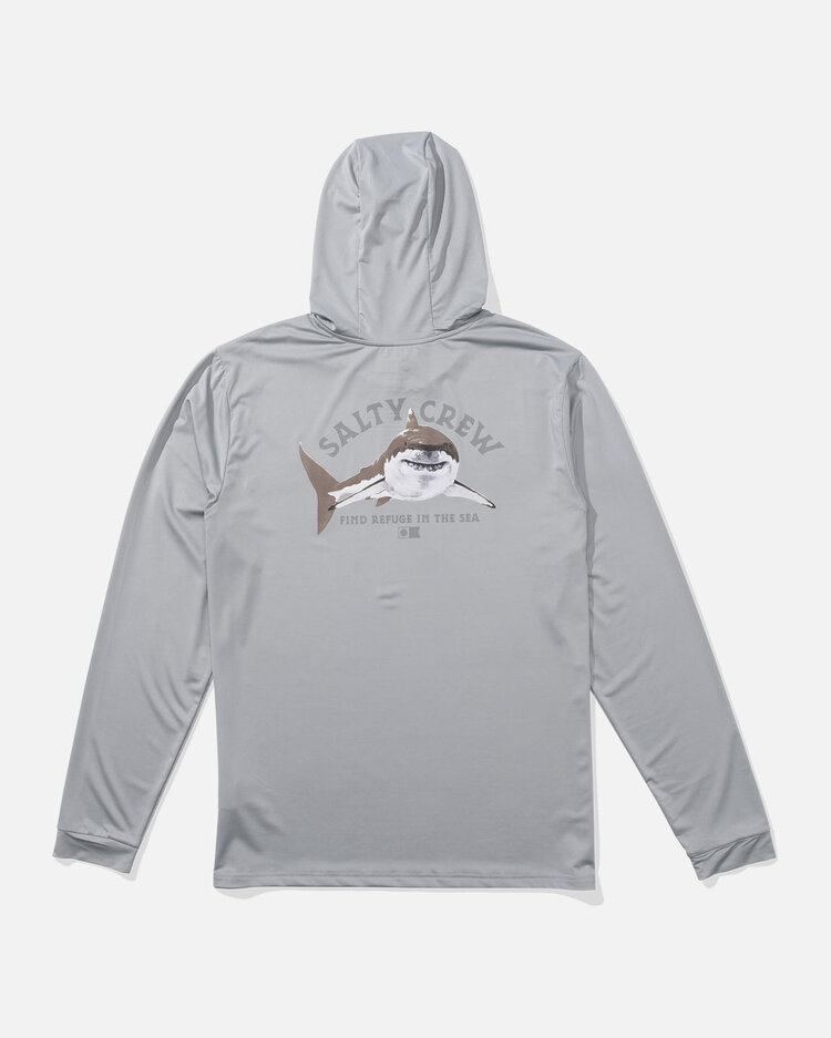 Salty Crew Salty Crew Lurking Hooded Sunshirt | Silver
