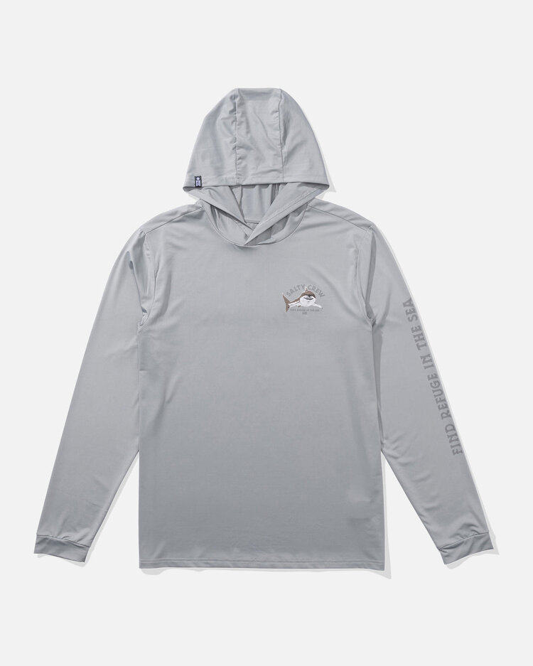 Salty Crew Salty Crew Lurking Hooded Sunshirt | Silver