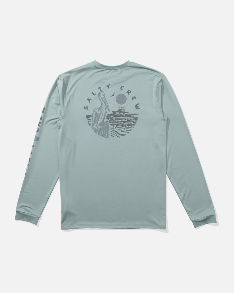 Salty Crew Salty Crew Stake Out Sunshirt | Mackerel