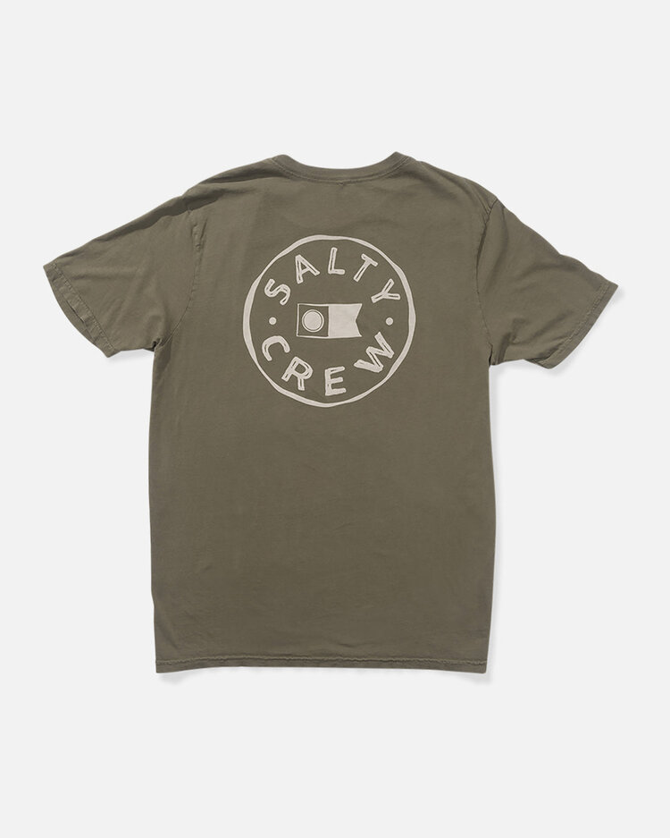 Salty Crew Watermark Vintage SS Tee | Dusty Olive