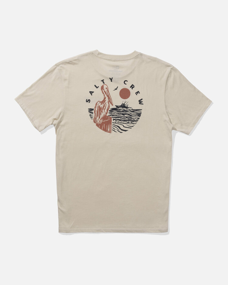 Salty Crew Salty Crew Stakeout SS Tee | Bone