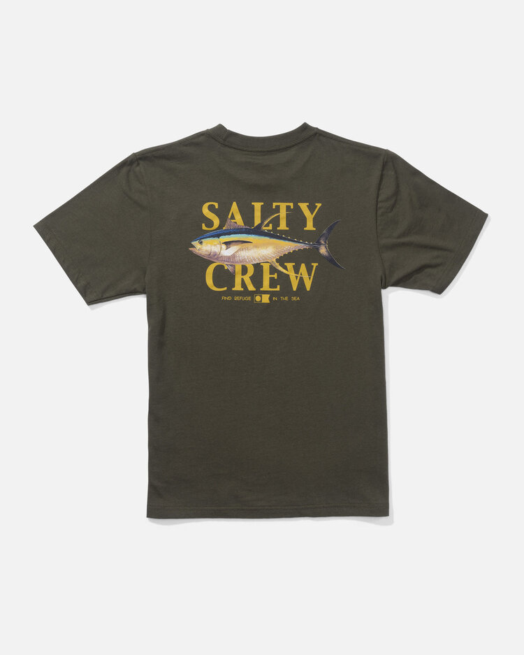 Salty Crew Salty Crew Yellowfin Boys SS Tee | Dusty Olive