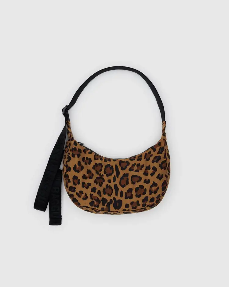 Baggu Baggu Small Nylon Crescent Bag | Leopard