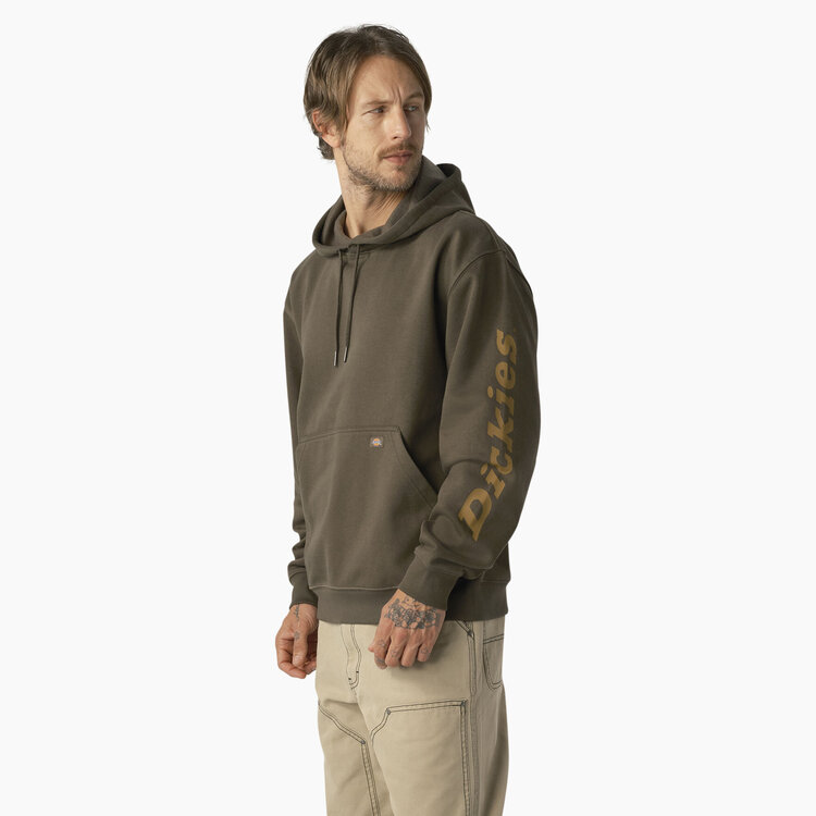Dickies Dickies Wordmark Logo Hoodie With DWR | Moss Green