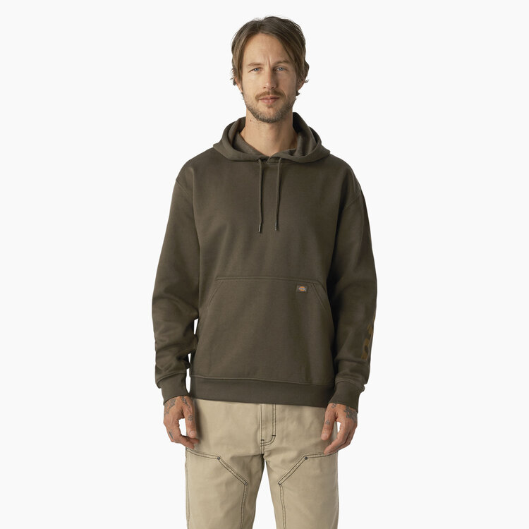 Dickies Dickies Wordmark Logo Hoodie With DWR | Moss Green