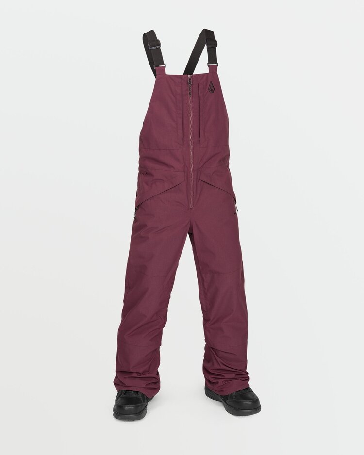 Volcom Kids' Barkley Insulated Bib Overalls | Burgundy