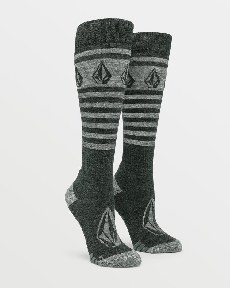 Volcom Volcom Womens Striker Wool Blend Otc Sock | Black