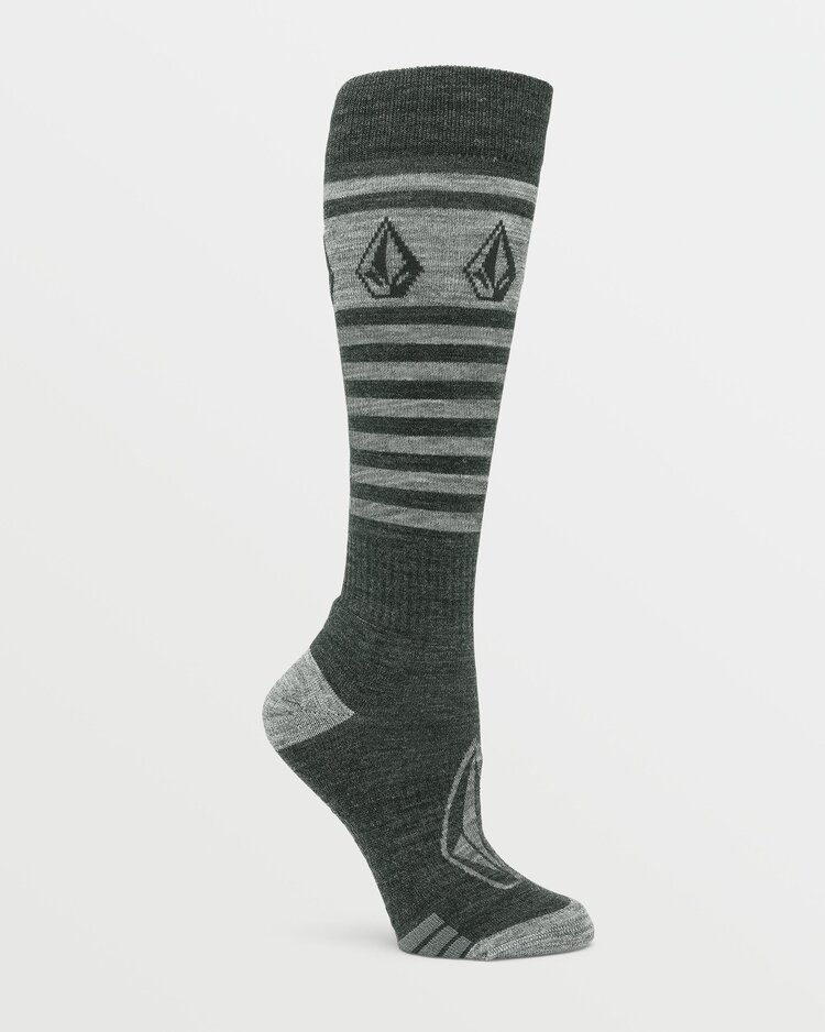 Volcom Volcom Womens Striker Wool Blend Otc Sock | Black