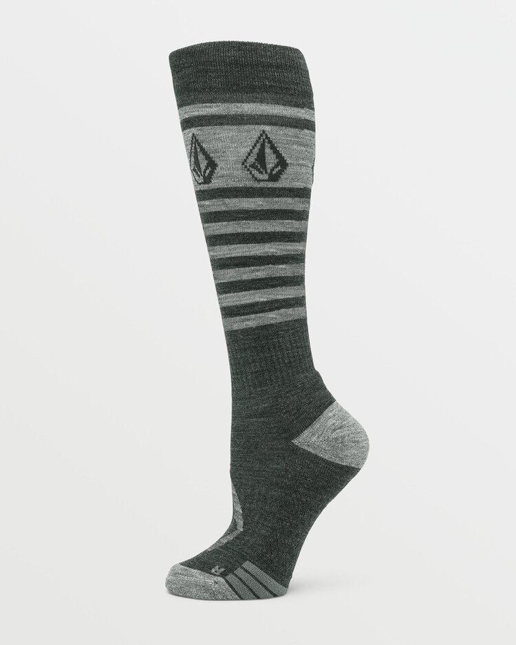 Volcom Volcom Womens Striker Wool Blend Otc Sock | Black
