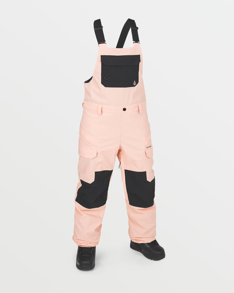 Volcom Volcom Womens Creston 3D Stretch Bib Overalls | Coral Haze