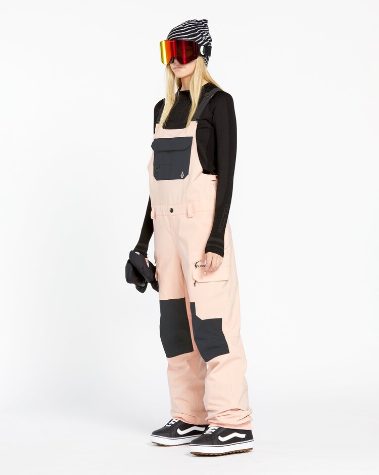 Volcom Volcom Womens Creston 3D Stretch Bib Overalls | Coral Haze