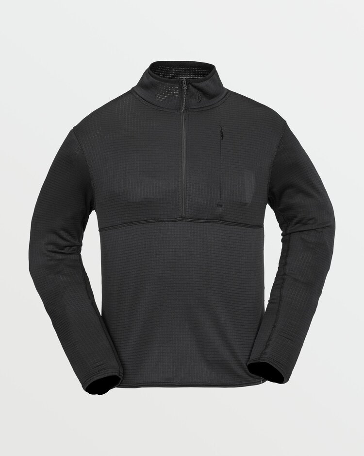 Volcom Men's Gridlock Mock Neck Fleece | Black