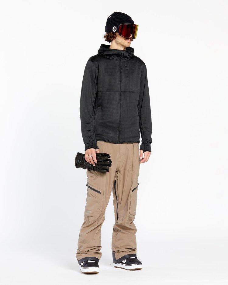 Volcom Men's Gridlock Full Zip Fleece Jacket | Black