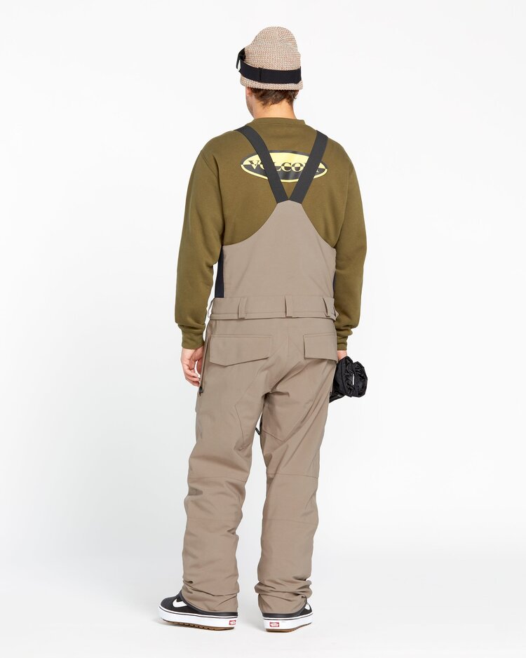 Volcom Men's Roan Bib Overalls | Chestnut Brown